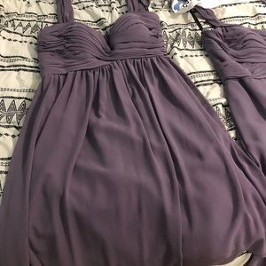 Bill Levkoff Victorian lilac bridesmaid dress